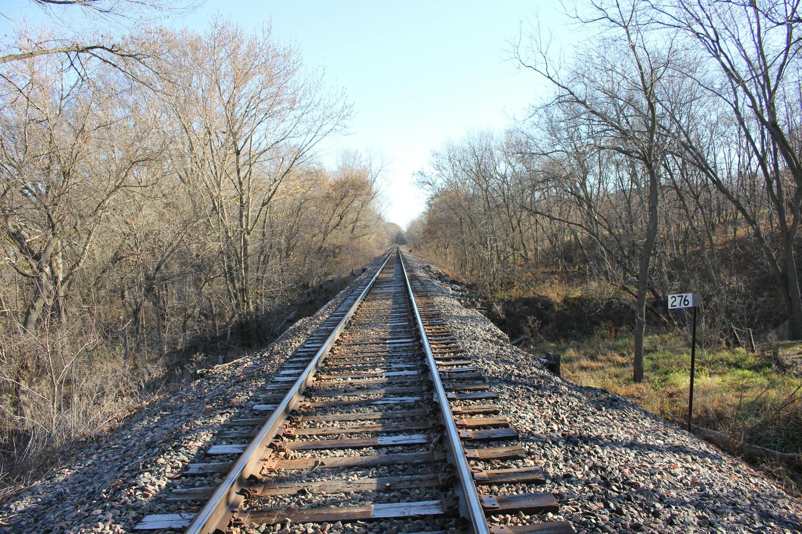 Looking east